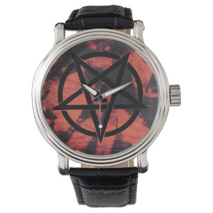 Relógio escuro de Baphomet das energias