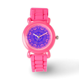 Relógio Espanhol mandala - roxo