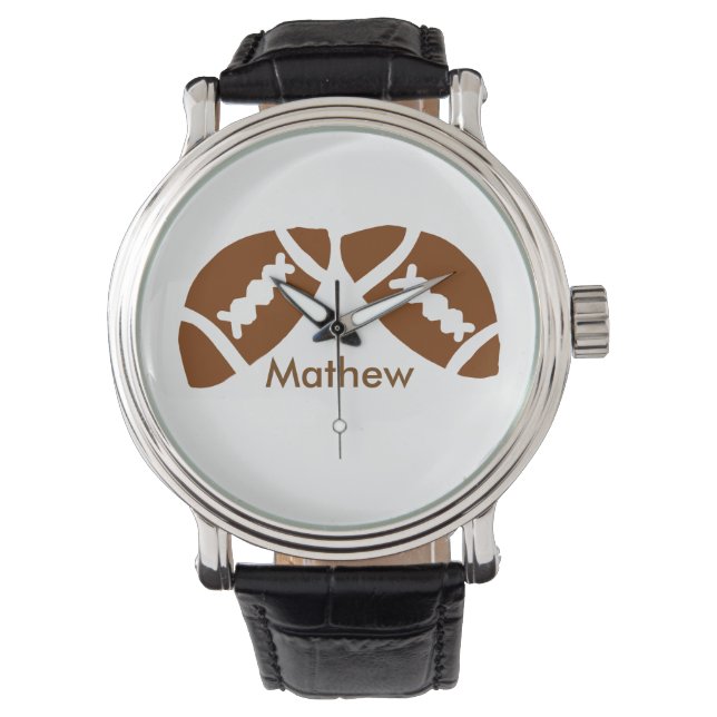 Relógio Esportes de beisebol do Rugby acrescentam nome rap (Frente)