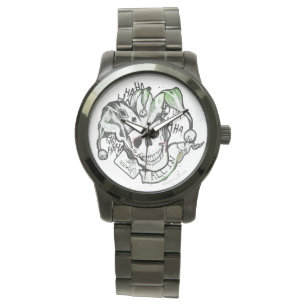 Relógio Esquadrão Suicida   Joker Skull "All In" Tattoo A
