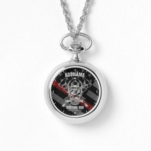 Relógio Estação de Bombeiros do NOME Personalizado