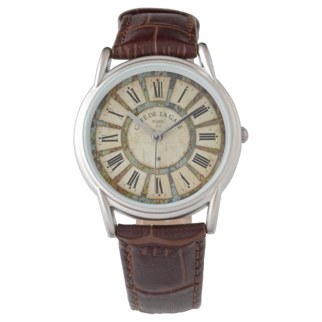 Relógio Estação Vintage 1870 do Café Watch (Frente)