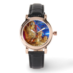 Relógio Estátua da Imagem do Buda da China Tailandesa