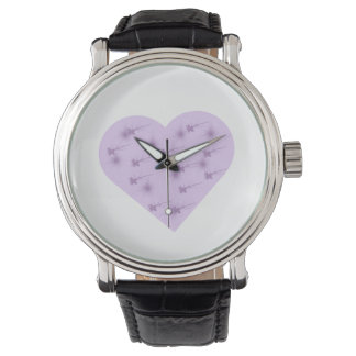 Relógio Estético Purple Heart