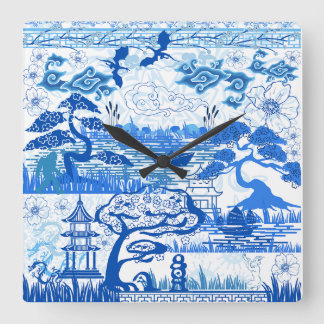 Relógio estranho azul