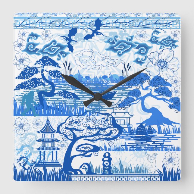 Relógio estranho azul (Frente)