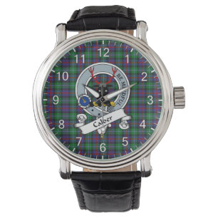 Relógio Eterno Clã Clã Clã Crachá Tartan Watch