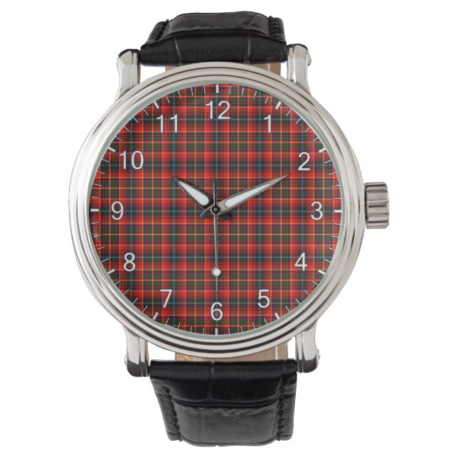 Relógio Eterno Clã Innes Tartan Xadrez Gift Clã Clã (Frente)