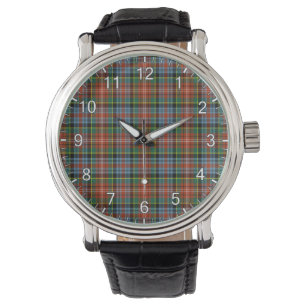 Relógio Eterno Clássico Clan Caledonia Tartan Xadrez Gift