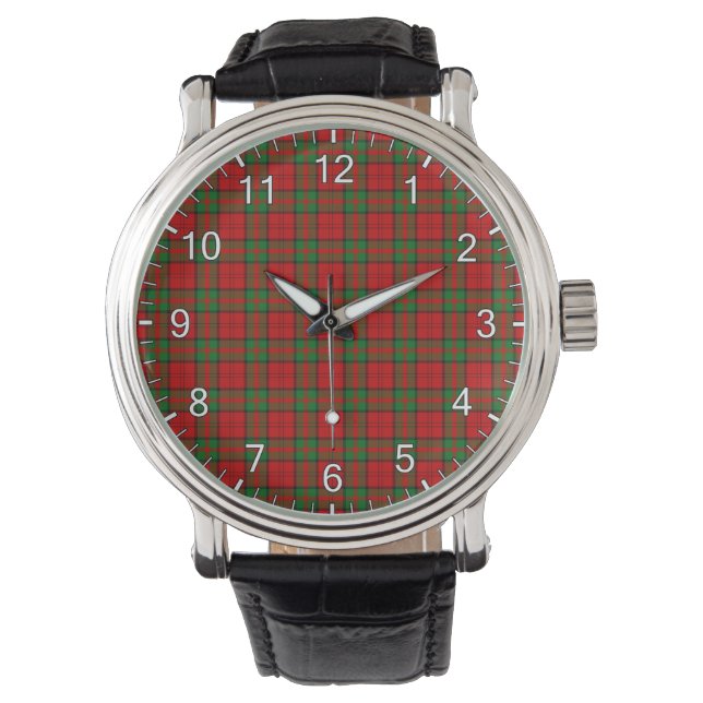 Relógio Eterno clássico Clan Dunbar Tartan Xadrez Gift (Frente)