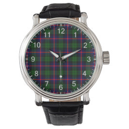 Relógio Eterno Clássico Clan Urquhart Tartan Xadrez Gift