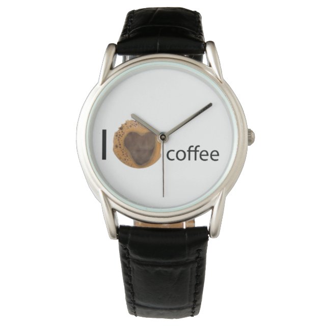 Relógio Eu adoro café (Frente)