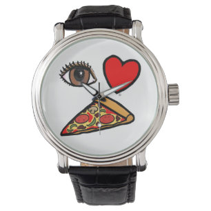 Relógio Eu adoro pizza