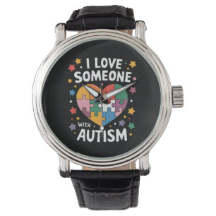 Relógio Eu Amo Alguém Com Autismo Conscientização Autista