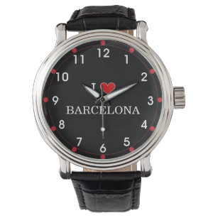Relógio Eu amo Barcelona