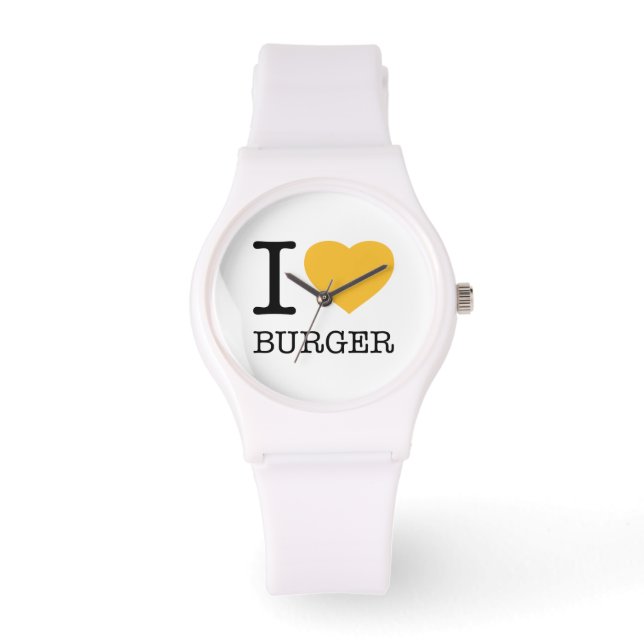 RELÓGIO EU AMO BURGER (Frente)