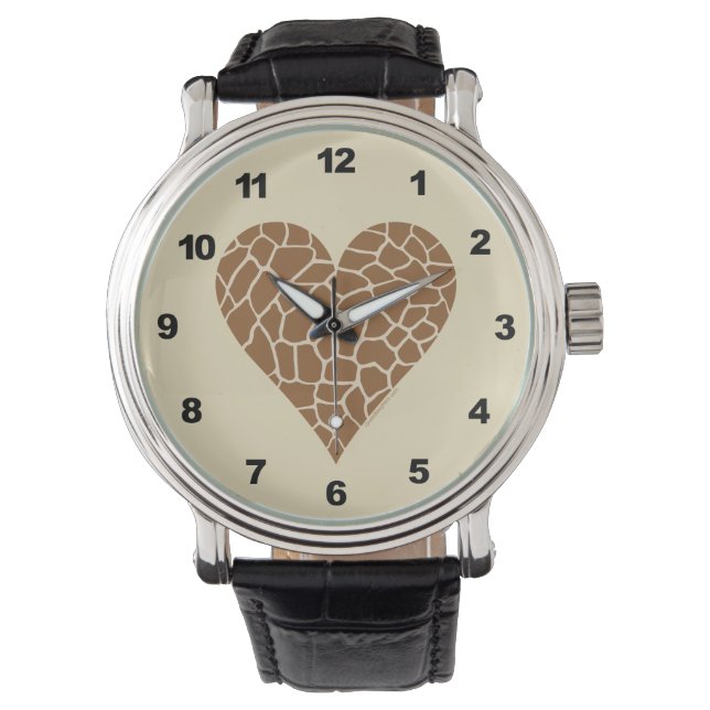 Relógio Eu Amo Girafas (Frente)