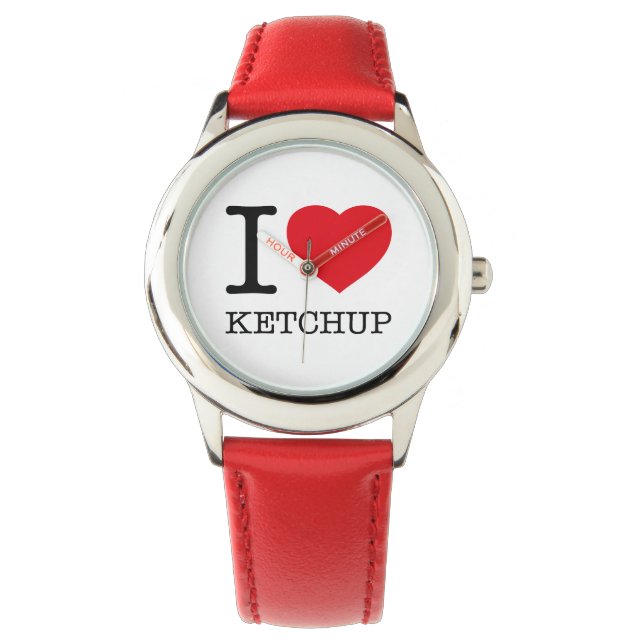 RELÓGIO EU AMO KETCHUP (Frente)