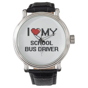 Relógio Eu amo meu motorista de auto escolar