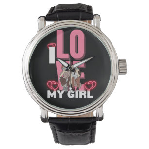 Relógio Eu Amo Meu Namorada Personalizado