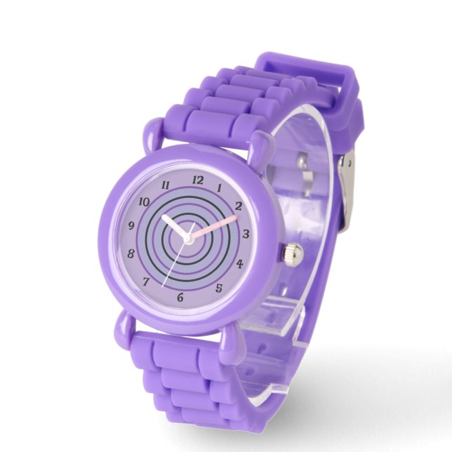 Relógio Eu AMO Roxo  (Ângulo)