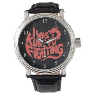 Relógio Eu estava lutando contra Kung Fu