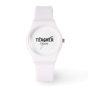 Relógio Eu sou professor Collegeadicionar seu nome SMS sim