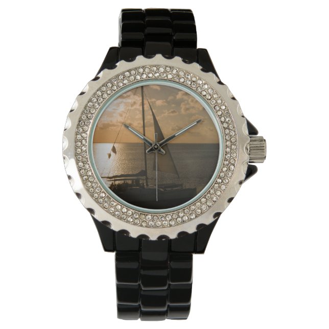 Relógio EUA, Texas, Ilha do Padre Sul. Navio (Frente)