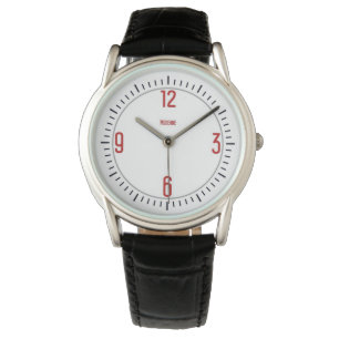 Relógio Euro Moderne 1 Red Designer Watch