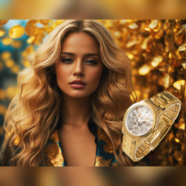 Relógio eWatch de pavão branco