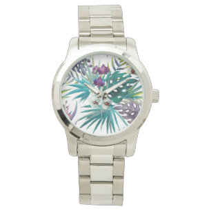 Relógio eWatch feminino - Orquídea tropical