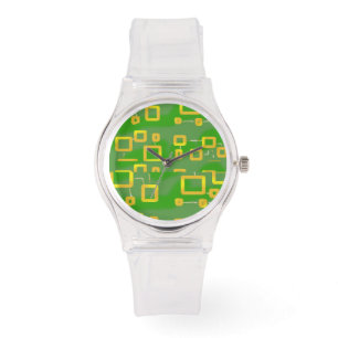 Relógio eWatch Geométrico Verde