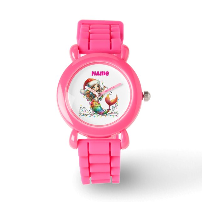 Relógio eWatch :  Personalized Pink Festive Pocket  (Frente)