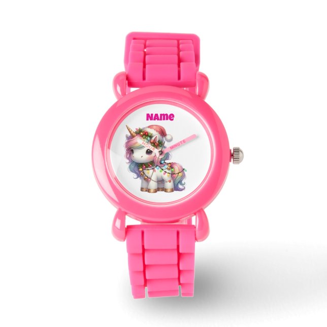 Relógio eWatch Watch--Personalized Pink Festive Pocket  (Frente)