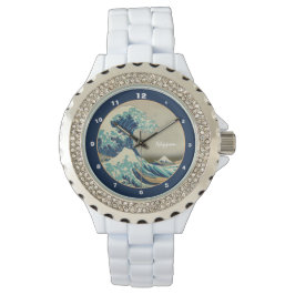Relógio Excelente Wave off Kanagawa & Japan Art watch Japã