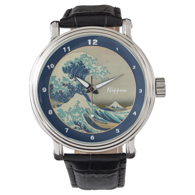 Relógio Excelente Wave off Kanagawa & Japan Art watch Japã (Frente)
