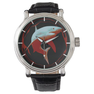 Relógio Excelente White Shark Illustration Watch