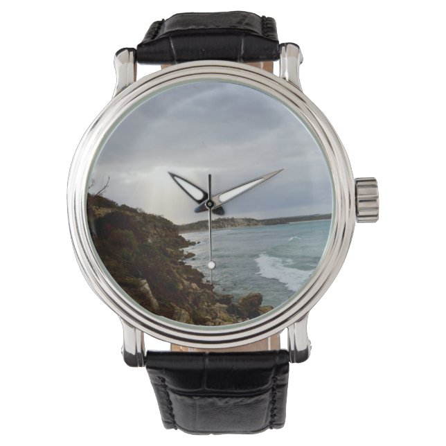 Relógio Explosão De Sol No Oceano, (Frente)