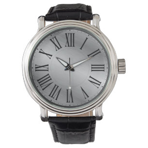 Relógio Face Metálica/SEM Fundo Numerário Romano