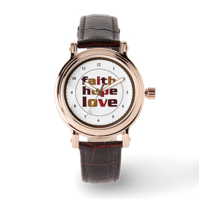 Relógio Faith Hope Love Browwatch (Frente)