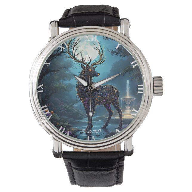 Relógio Fantasia Cerveja Lua Deer Noite (Frente)
