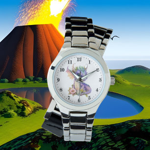 Relógio fantasia de adoradores de dragões fofos