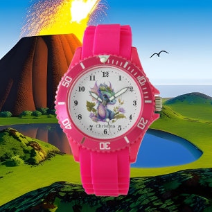 Relógio fantasia de adoradores de dragões fofos