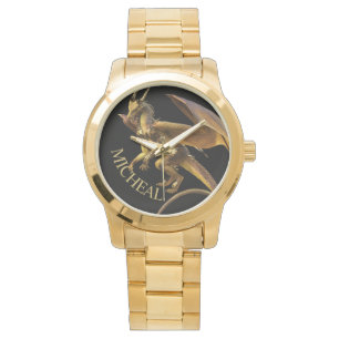 Relógio Fantasia Personalizada do Dragão Dourado