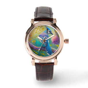 Relógio Fantasy Birds Blue Jay