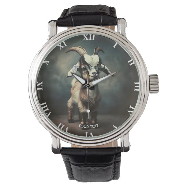 Relógio Fantasy Bonito Bebê Goat (Frente)