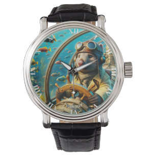 Relógio Fantasy Cut Wombat Pilot Underwater