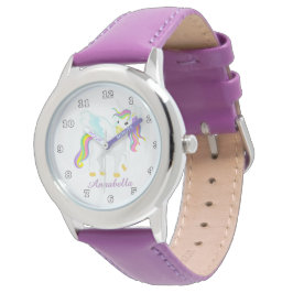 Relógio Fantasy unicorn adiciona name watch