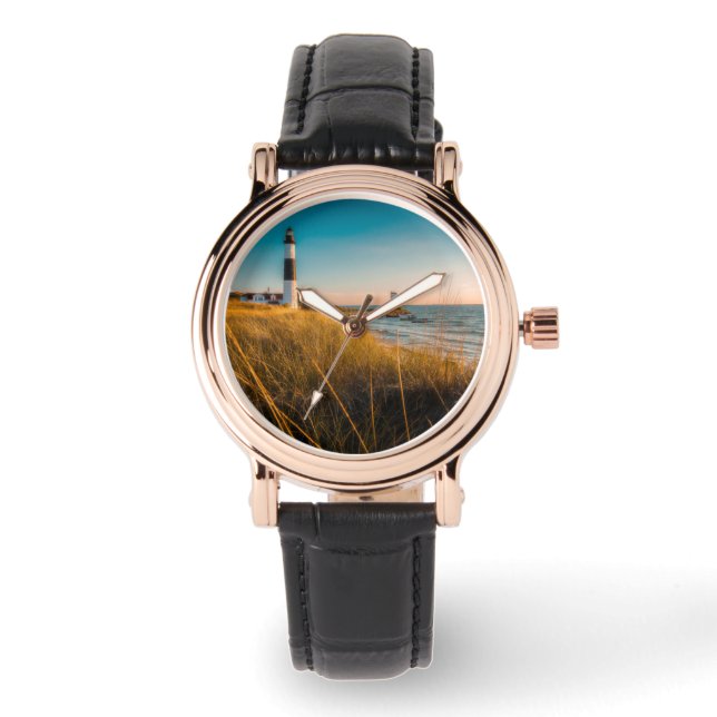 Relógio Faróis | Farol Grande Sable Ludington, MI (Frente)