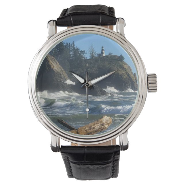 Relógio Farol de Desapontamento de Cabo, WA (Frente)